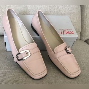 NWB Anne Klein AK flex Women’s Pink Leather Flats - Size 8.5